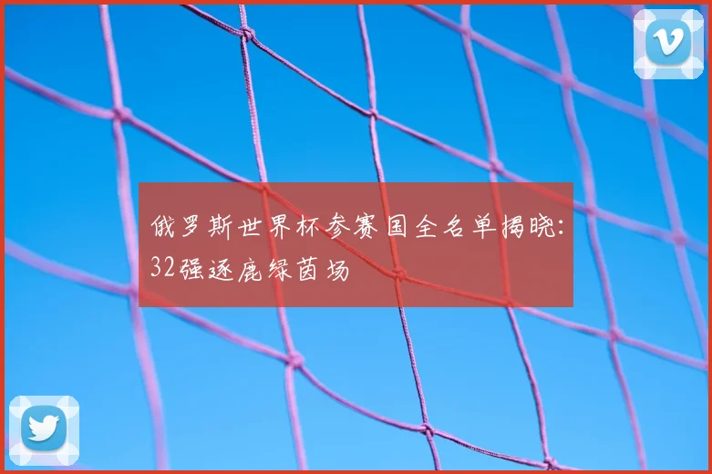 俄罗斯世界杯参赛国全名单揭晓:32强逐鹿绿茵场