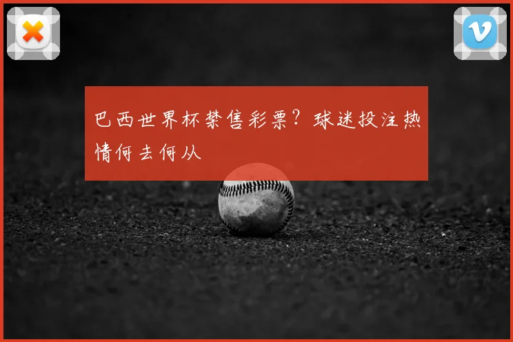 巴西世界杯禁售彩票?球迷投注热情何去何从